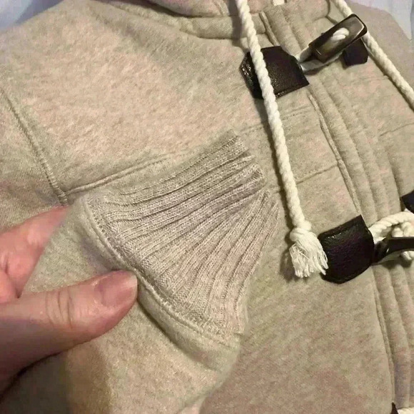 EUC Old navy Fleece Lined Coat With Zip And Toggle Closure. 
Thick and cozy - Picture 6 of 8